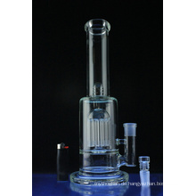 Domed Showerhead Perc Straight Tube Glas Wasserpfeife (ES-GB-585)